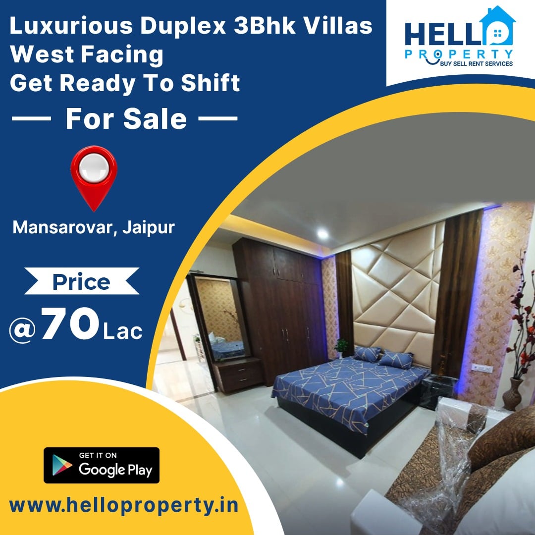 Luxurious Duplex 3Bhk Villas🤩 Get Ready To Shift West Facing😇