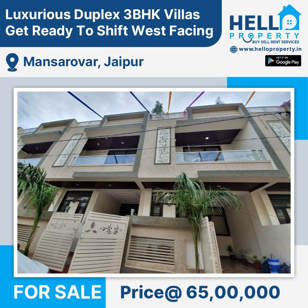 Luxurious Duplex 3Bhk Villas Get Ready To Shift West Facing