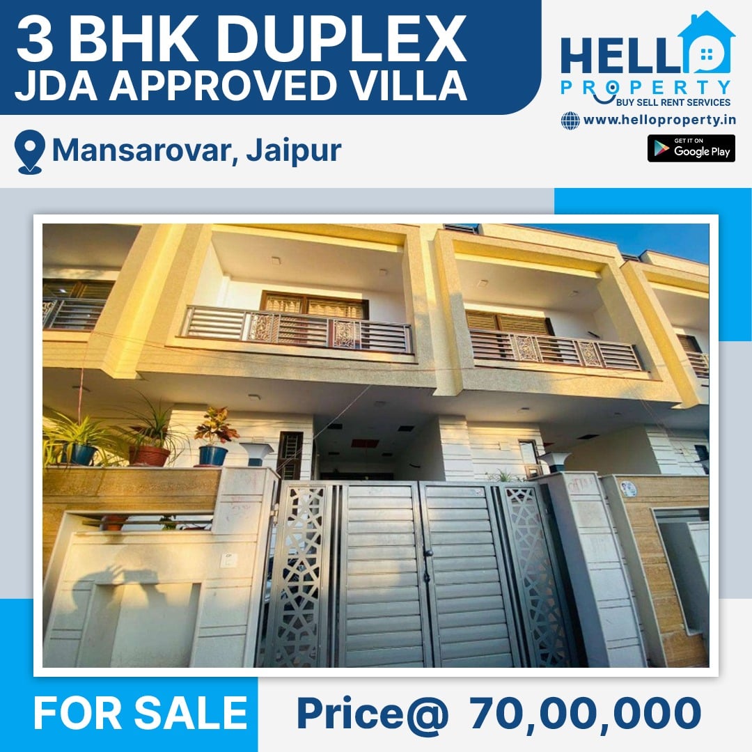 3bhk duplex JDA Approved villa ready to move