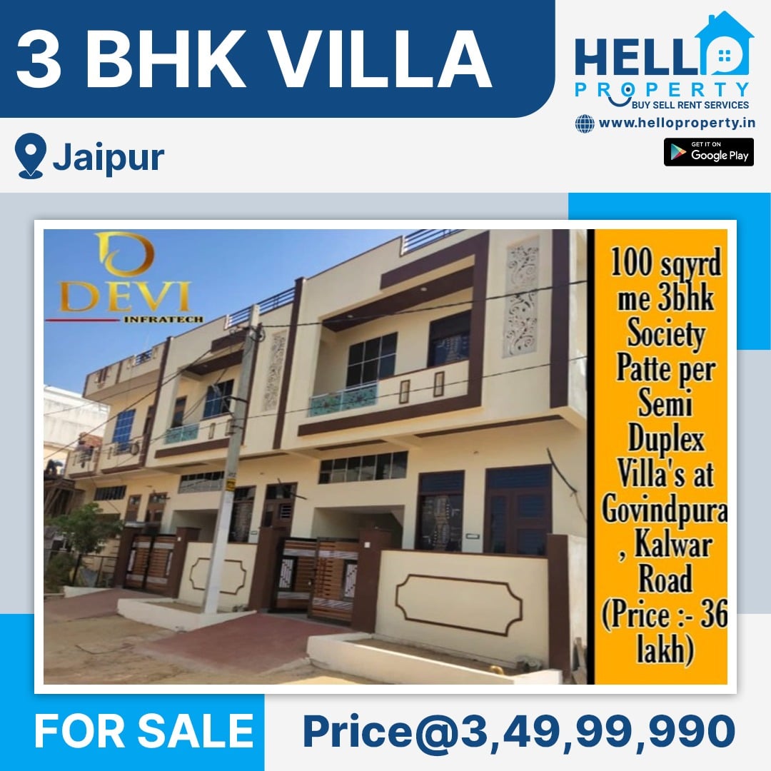 3 Bhk Villa For Sale